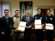 La Diputació de Girona reconeix Pau Navarro, Jan Rosa i Oriol Vidal pel seu triomf al Ral·li Dakar 2026