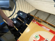 Girona instal·la projectors de llums LED al pavelló de Fontajau per millorar la il·luminació en els partits de bàsquet