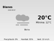 Previsió de l’AEMET a Blanes avui 7 de Abril de 2026