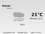 Predicció meteorològica: Blanes, 17 de Abril de 2026