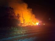 Intervenció dels cossos de seguretat per extingir un incendi forestal a Blanes