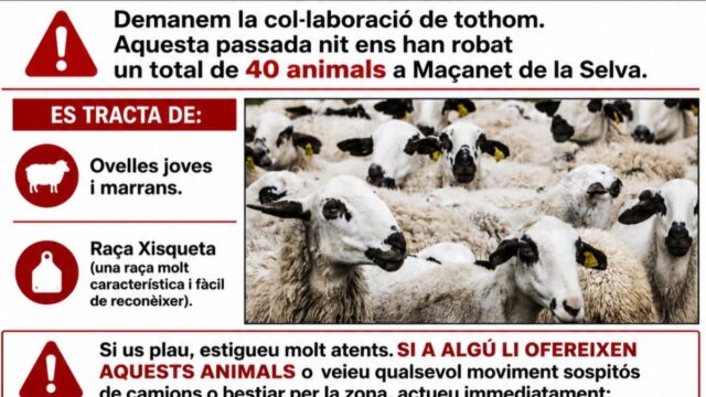Imatge via xarxes socials (Revolta Pagesa)