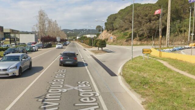 Imatge de l'entrada a Lloret de Mar (C-63)