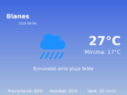 AEMET: El temps per a Blanes – 6 de Juny de 2026