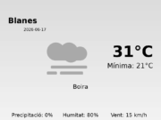 El temps avui 17 de Juny de 2026 a Blanes segons l’AEMET