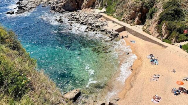 Imatge de la cala d'es Codolar (Tossa de Mar)